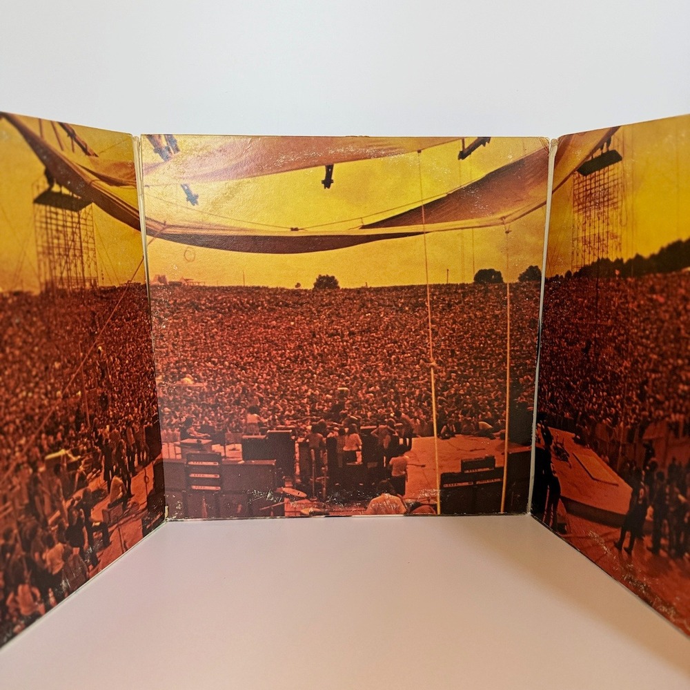 Woodstock - 3LP‎ 1970 Release Vinyl Set Soundtrack Hendrix Santana The Who VG - Picture 3 of 6